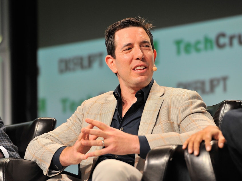 caption: The founder and CEO of Tusk Holdings, Bradley Tusk, speaks onstage during TechCrunch Disrupt SF 2016 in San Francisco. On Thursday, he announced a $10 million grant for internet voting development.