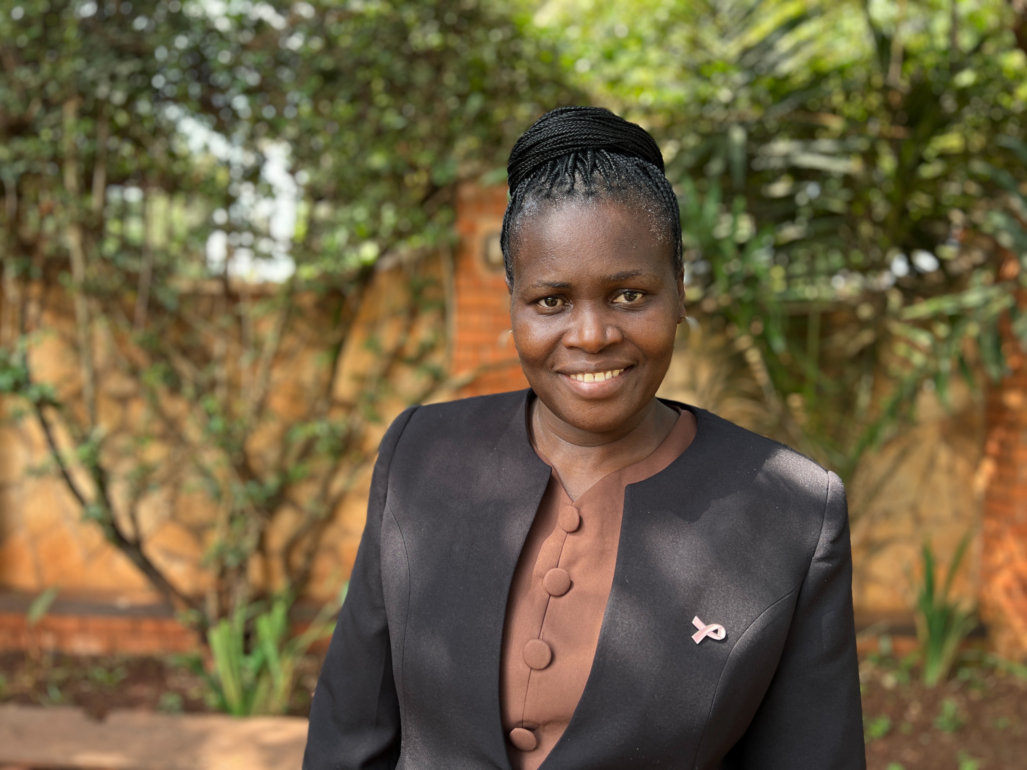 caption: Sylvia Nakami, executive director of Uganda's Rays of Hope Hospice Jinja, is leading the institution's cancer prevention and treatment efforts.