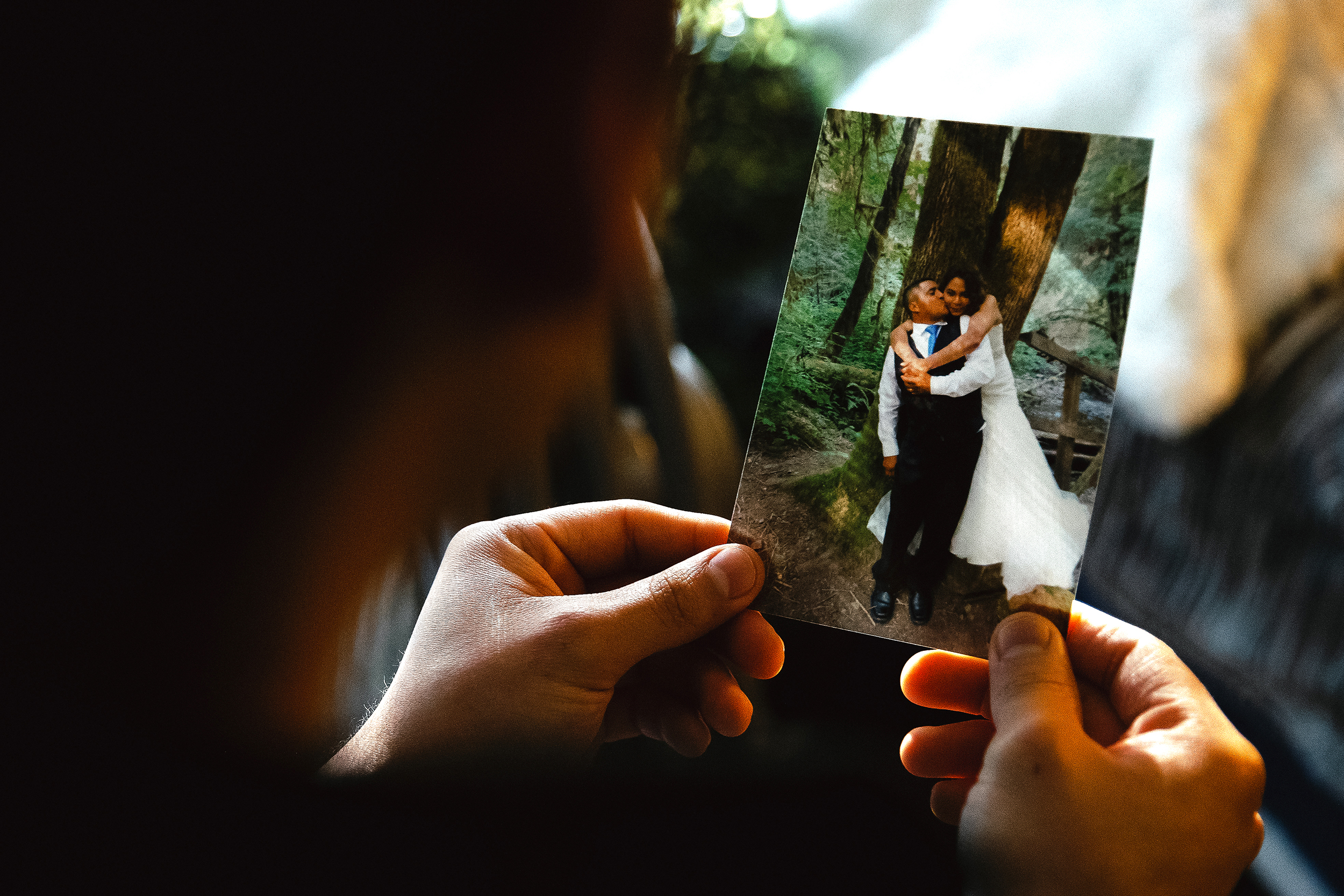 caption: Alex Villatoro, 17, holds a photograph of his parents Leticia and Armando on their wedding day, on Wednesday, March 5, 2025, at his home in Maple Falls, Washington. “I had never heard my mother cry like that before,” said Alex Villatoro, Leticia Villatoro’s second oldest son. He’s a 17-year-old high school senior, and a U.S. citizen. “Seeing my dad handcuffed with three federal agents on him was horrible."