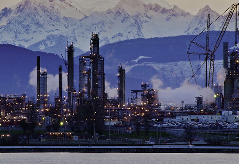 caption: The Tesoro refinery in Anacortes