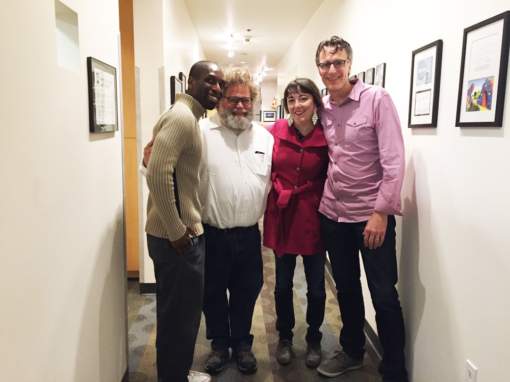 caption: 'Week in Review' panel Marcus Green, Knute Berger, Erica C. Barnett and Bill Radke.