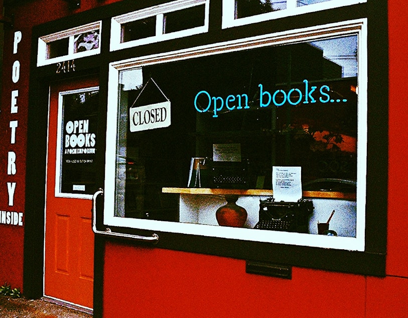 caption: Open Books, Seattle's only poetry-only bookstore.
