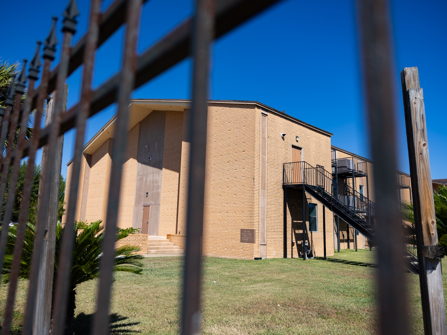 caption: The Trump administration is sending pregnant unaccompanied minors to a South Texas shelter (above) flagged as medically inadequate by officials from the Office of Refugee Resettlement. The facility is run by a for-profit contractor called Urban Strategies.