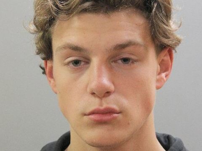 caption: Tyler Flach, 18, is accused of fatally stabbing Khaseen Morris in a brawl stemming from a dispute over a girl. Dozens of students looked on as Morris bled out, even filming the violent scene and posting it to social media.