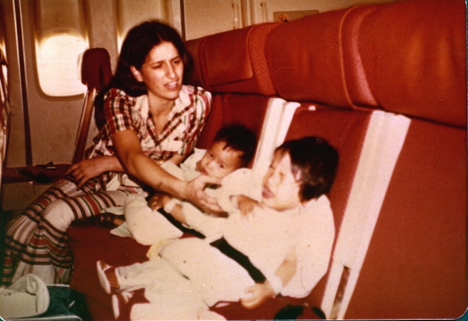 caption: Lisa Pauley was a volunteer at an Adventist hospital in Hong Kong. Joyce Wertz Harrington, a fellow nurse, photographed their 30-hour journey.