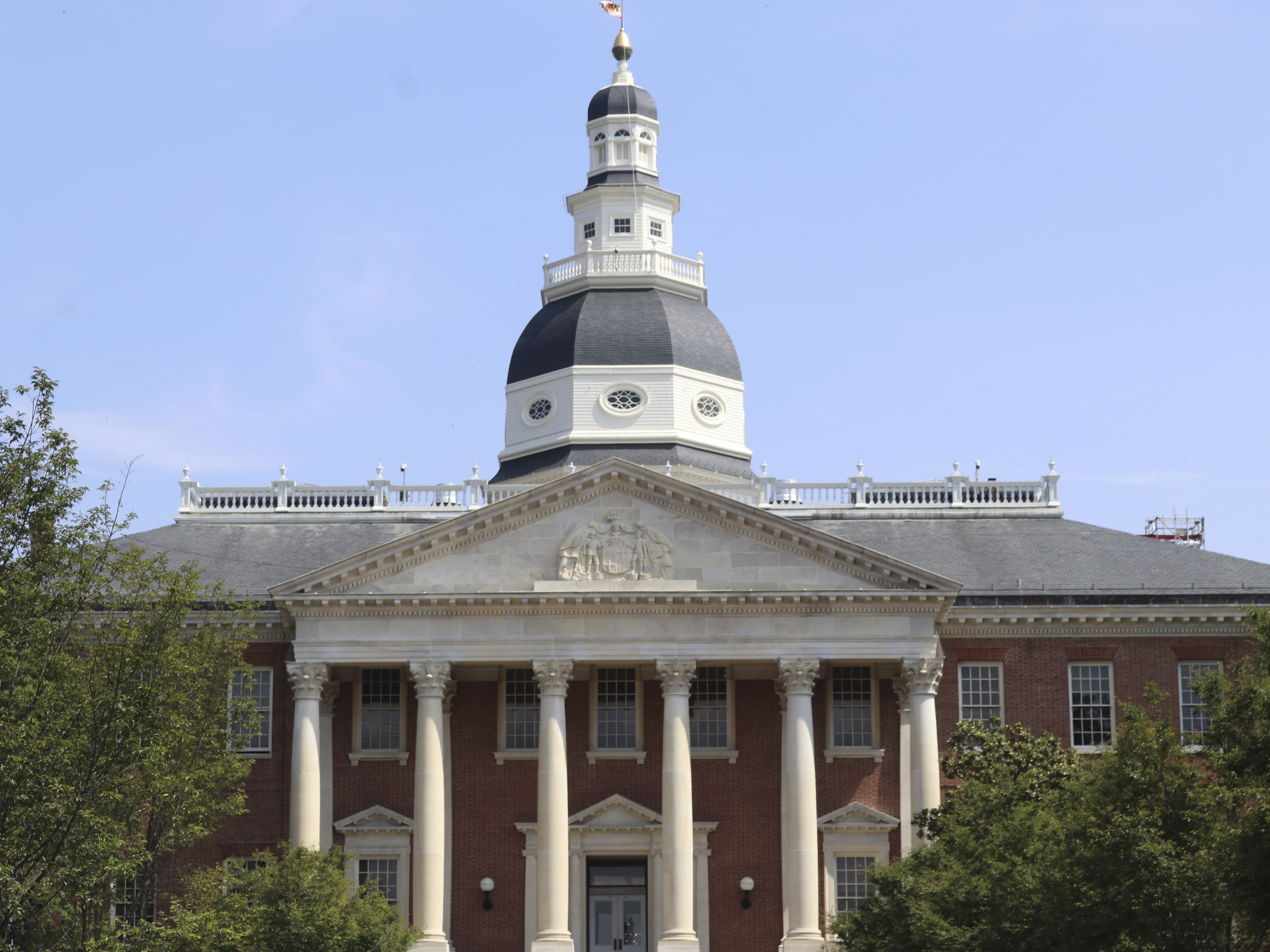 caption: The Maryland State House on May 11, 2023, in Annapolis, MD.