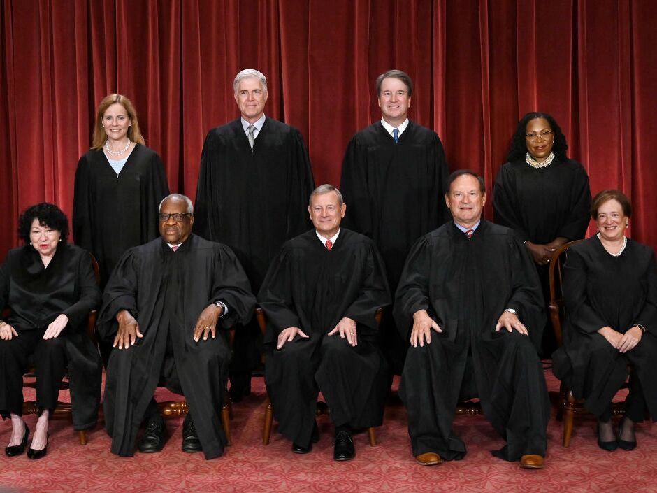caption: The justices of the U.S. Supreme Court ended a historic and momentous term this week.