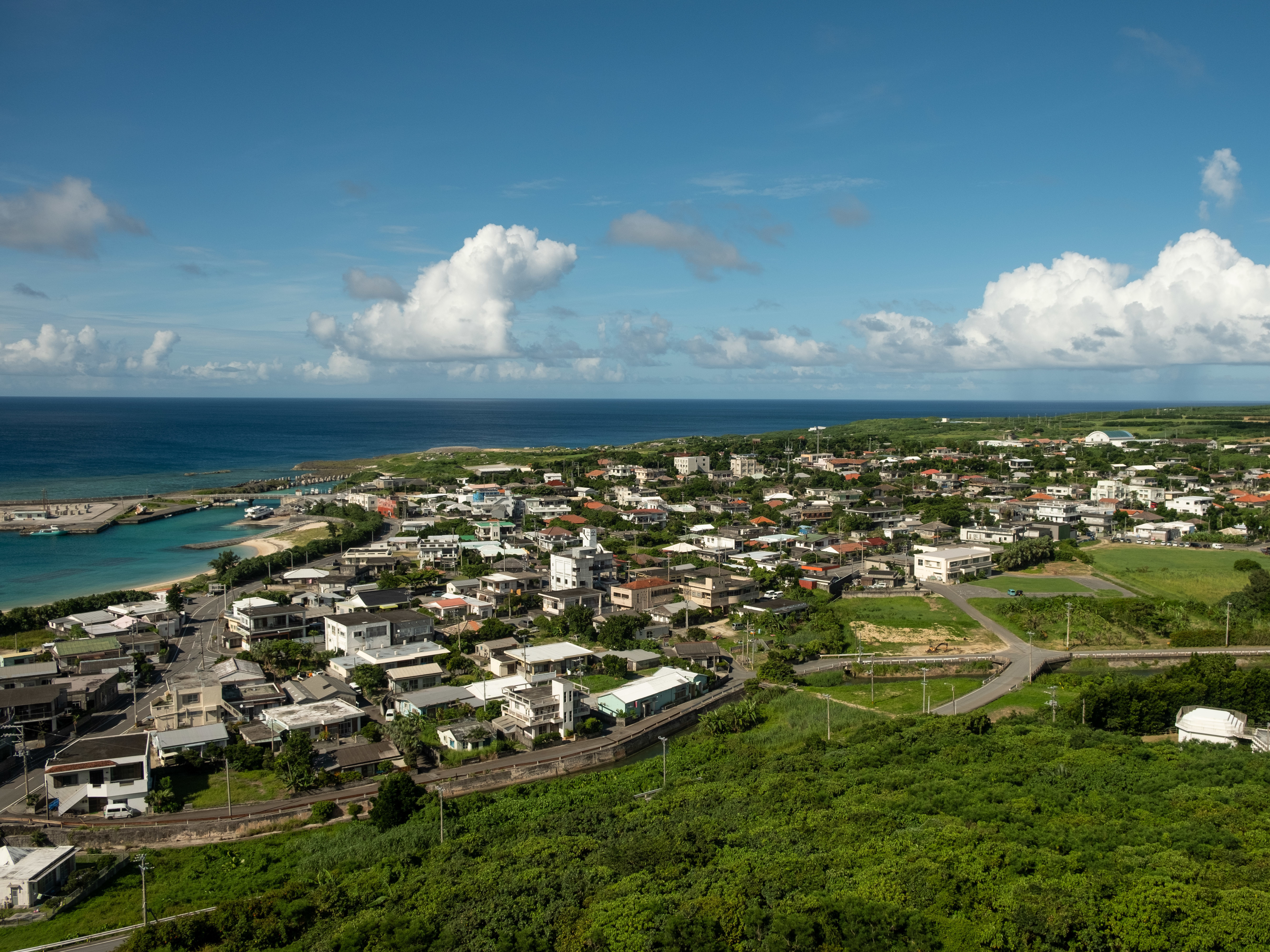 caption: The seashore on southwest Japan's Yonaguni island.