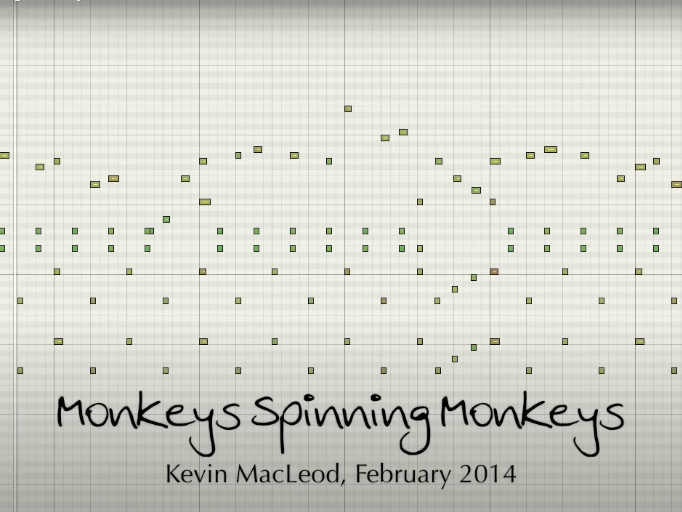 caption: MIDI inputs in Logic for the song Monkeys Spinning Monkeys taken from Kevin MacLeod's Youtube channel. Unlike other artists who seek to protect the rights to their creative work, McLeod encourages anyone to use his music for free. “I just want my stuff to be heard," he says.