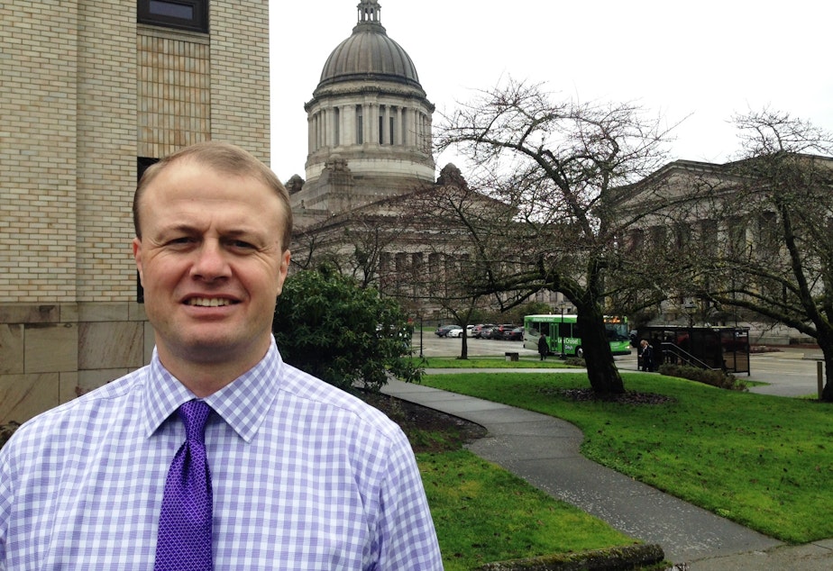 caption: Tim Eyman has made his living in recent years by making money sponsoring statewide ballot initiatives. He declared his candidacy for governor after the November 2019 passage of his I-976 $30 car tabs measure. He first said he would run as an independent, then switched to running as a Republican.