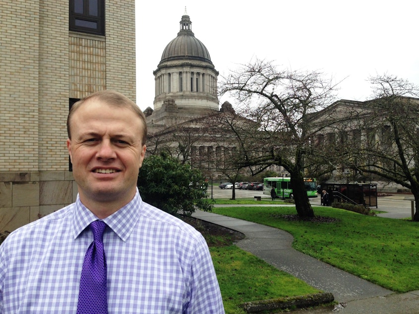 caption: Tim Eyman has made his living in recent years by making money sponsoring statewide ballot initiatives. He declared his candidacy for governor after the November 2019 passage of his I-976 $30 car tabs measure. He first said he would run as an independent, then switched to running as a Republican.