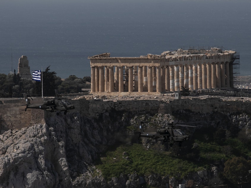 caption: The Acropolis is one of Greece's most popular tourist attractions. More than 32 million foreign tourists visited Greece last year.