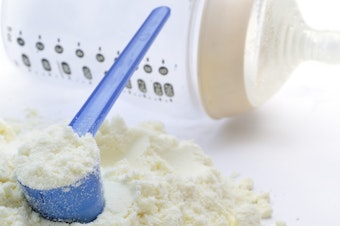 caption: A new report from UNICEF and the World Health Organization documents what it calls "aggressive" and "misleading" marketing of infant formula. There's special concern about efforts in low-resource countries