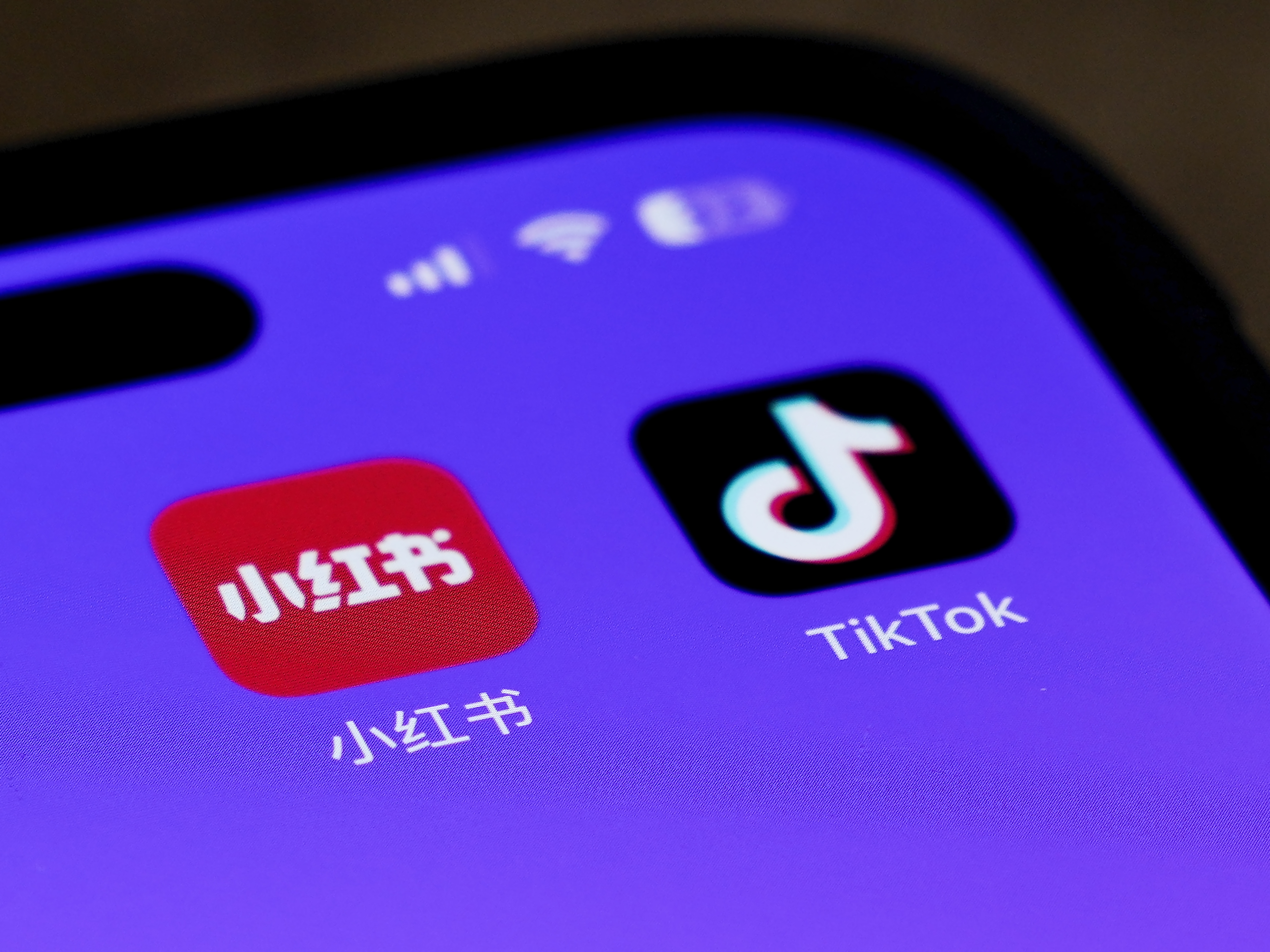 caption: Chinese social media app Xiaohongshu, called RedNote in English, is attracting scores of Americans ahead of TikTok's potential shutdown in the U.S.