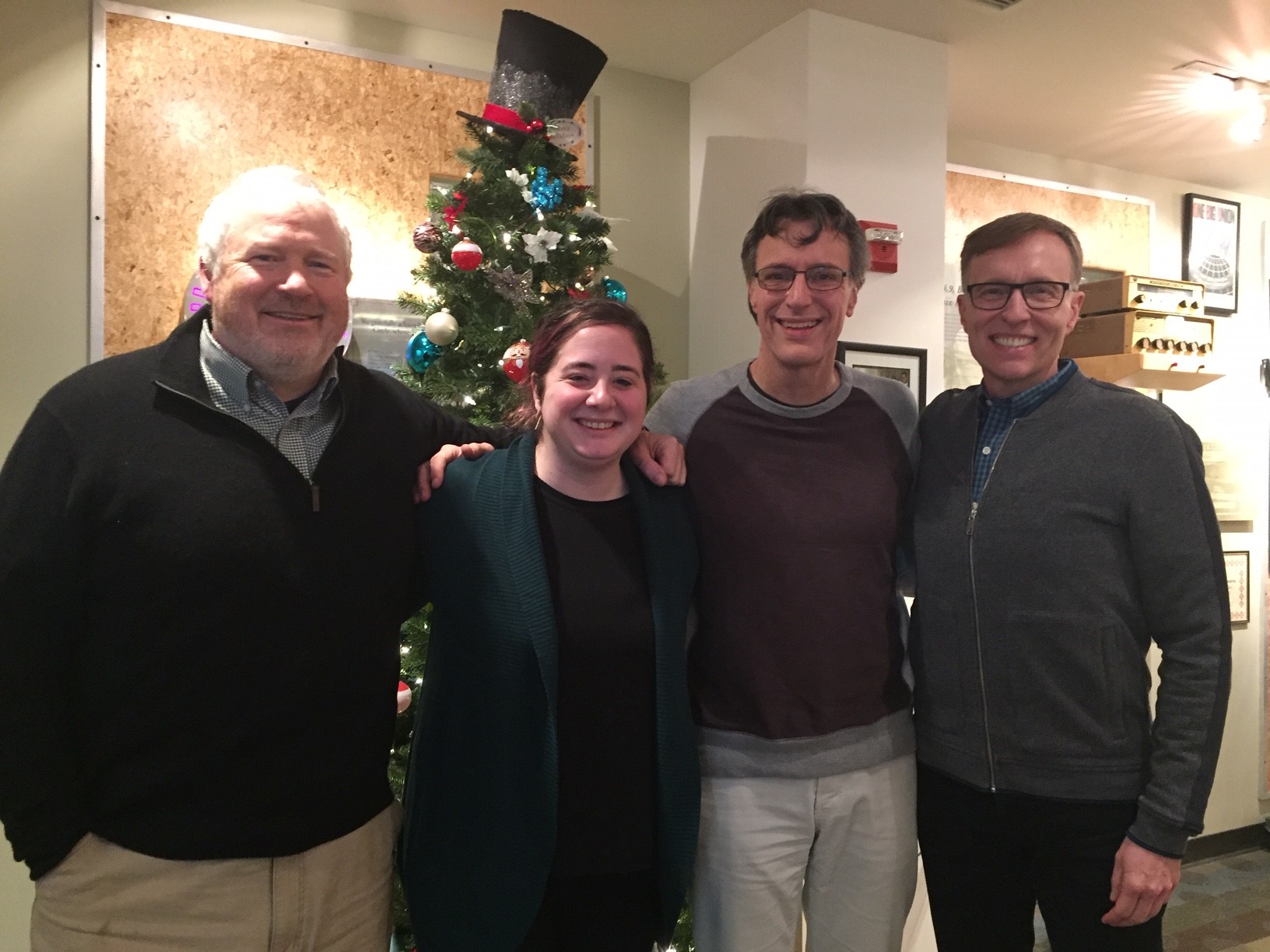 caption: Michael McGinn, Rachel Lerman, Bill Radke and Rob McKenna [L-R]  