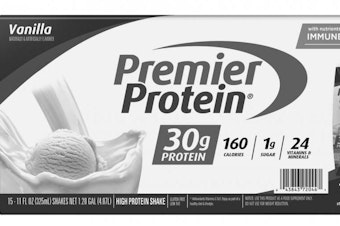 caption: Multiple varieties of the Premier Protein shakes are among the products included in the Lyons Magnus voluntary recall.