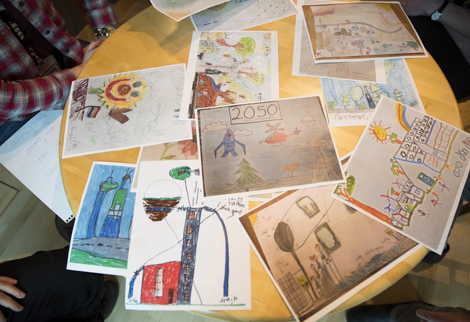 caption: Some of the entries in our "Burning Question" kids' drawing contest. Tap photo or scroll down to see more pictures.