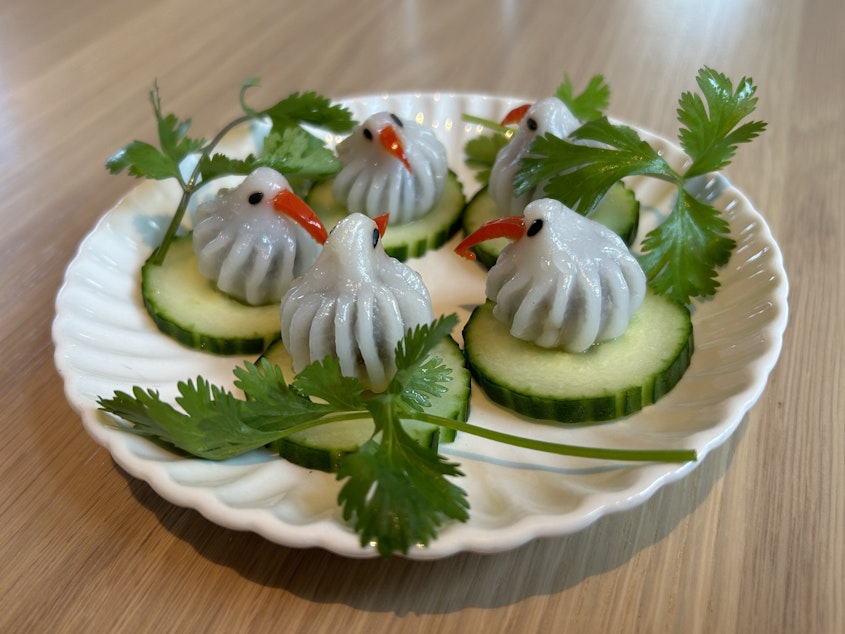 caption: "Dumplings are my obsession," says chef "Nok" Chutatip Suntaranon of Kalaya, a Thai restaurant in Philadelphia.