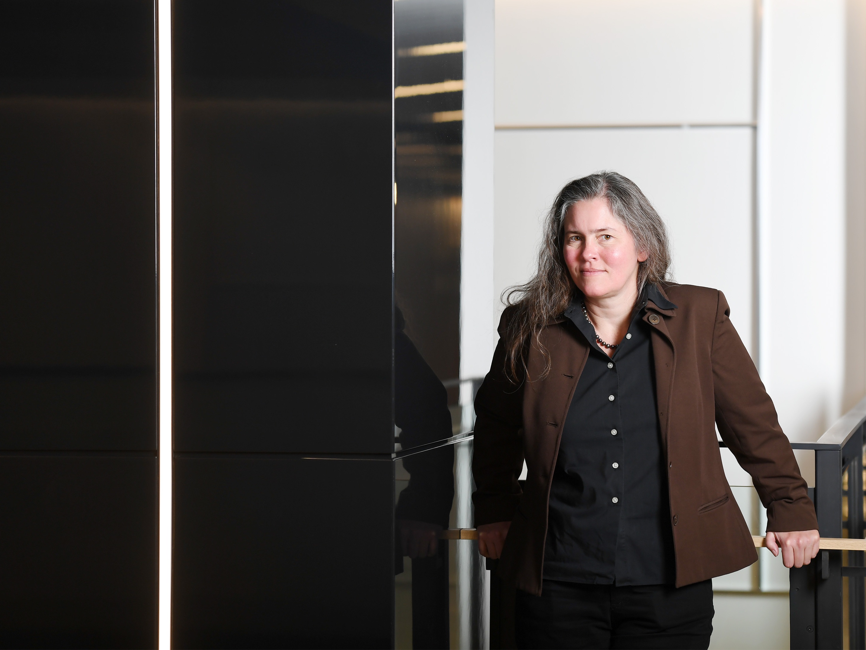 caption: Laura Helmut poses for a portrait in May 2017.