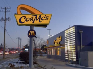 caption: CosMc's offers a large variety of drinks — and no hamburgers. The first store testing the new McDonald's concept is opening in Bolingbrook, Ill., near Chicago.