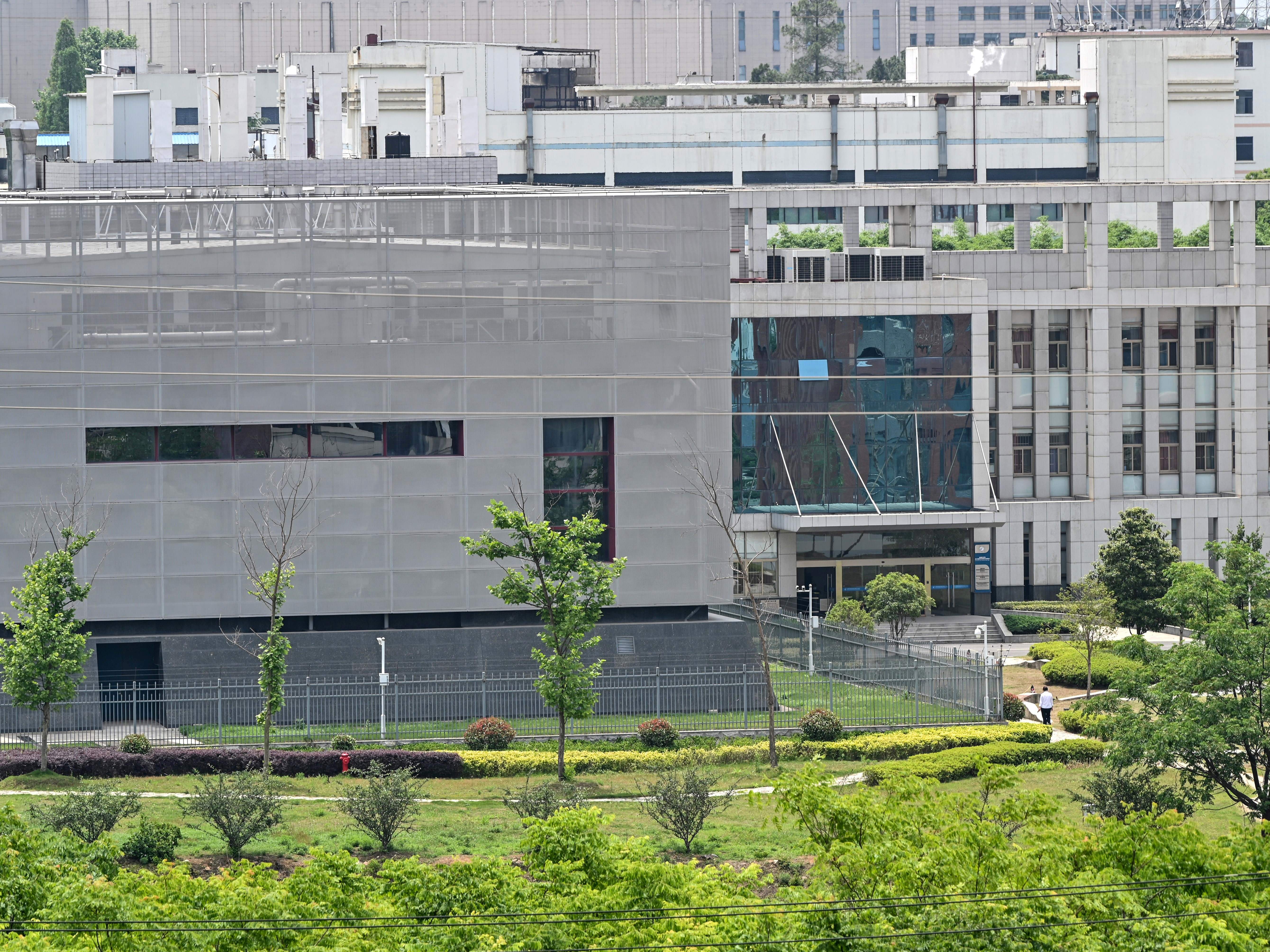 caption: A laboratory building at the Wuhan Institute of Virology in Wuhan, China, is seen on May 13, 2020.