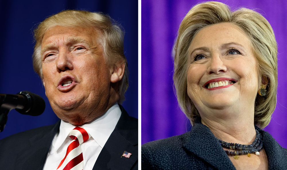 caption: Round two: Trump v. Clinton. Keep it clean!