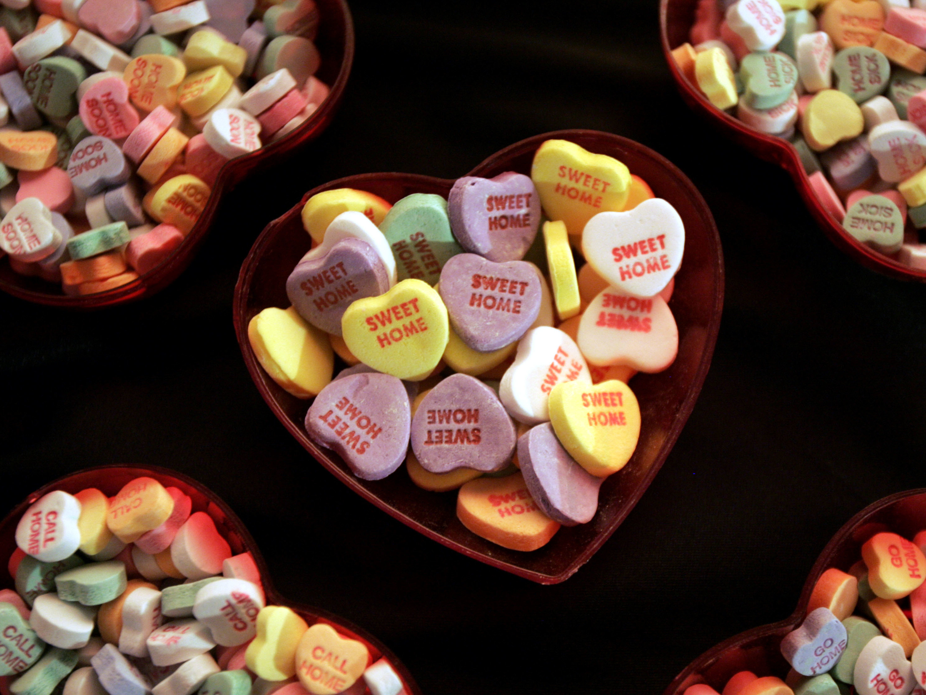 caption: SweetHearts will be tougher to find this Valentine's Day. The company that used to make the popular candy went out of business. Its new owners aren't ready to start making new batches yet.