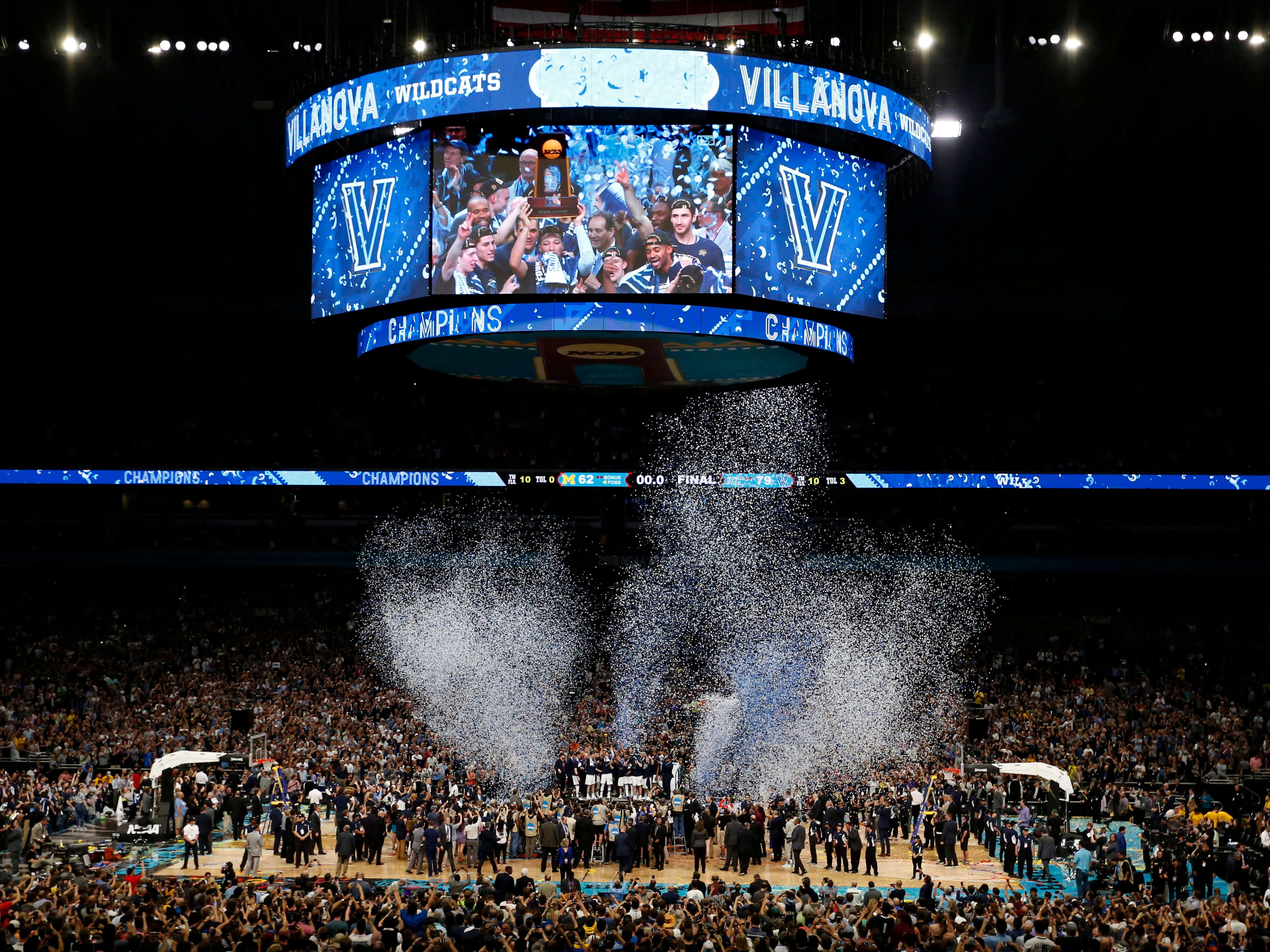 caption: NCAA college basketball is a money spinner for the league, but are the players students or employees? That question is at the heart of a case the Supreme Court agreed to hear next year.