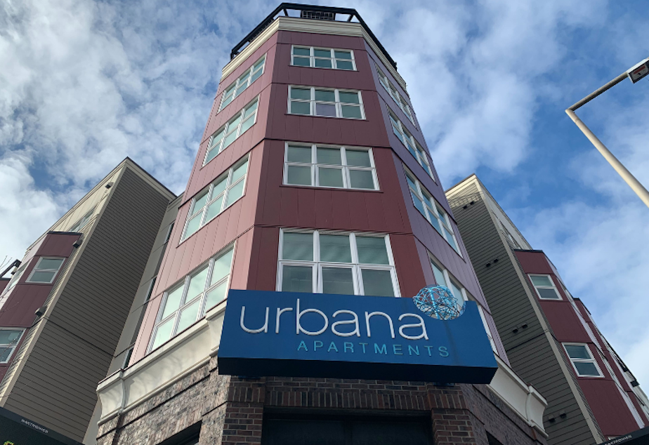 caption: The Urbana apartments in Seattle's Ballard neighborhood. 