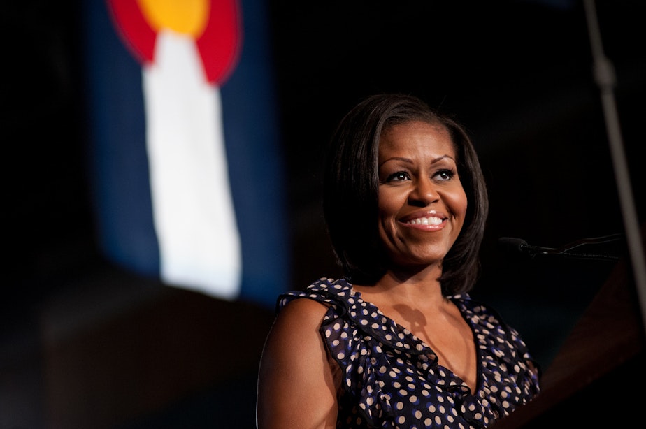 caption: First Lady Michelle Obama is slated for a cameo on a prime time television show.