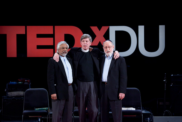 caption: The Interfaith Amigos: Imam Jamal Rahman, Pastor Don Mackenzie and Rabbi Ted Falcon. 