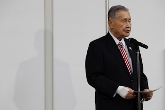 caption: Tokyo Olympics organizing chief Yoshiro Mori apologized at a news conference on Thursday, one day after making sexist comments that prompted a swift backlash in and beyond Japan.