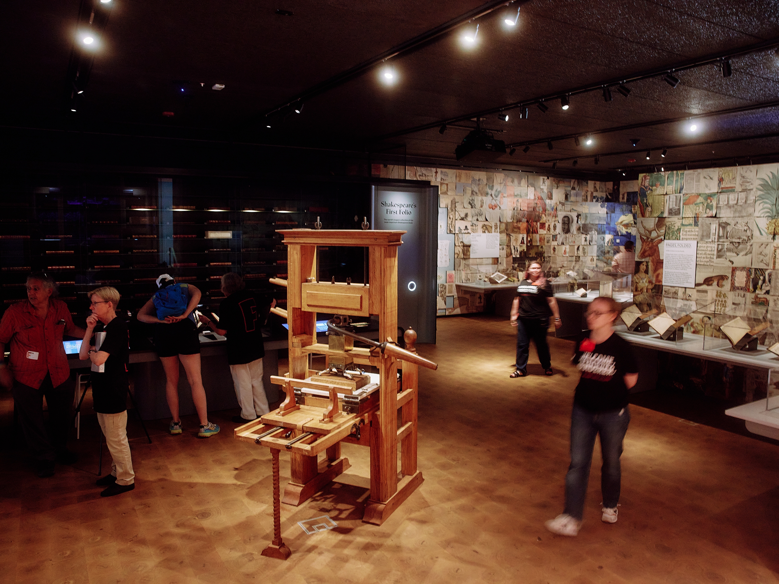 caption: The new main exhibition hall at the Folger Shakespeare Library in Washington, D.C.,  on June 14, 2024.   