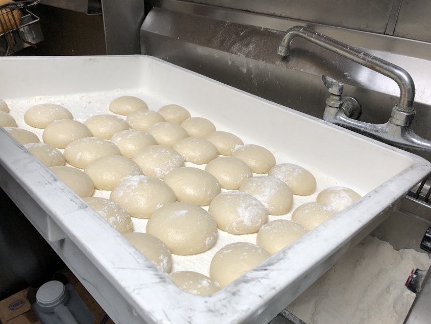 caption: Frybread dough ready for the fryer.