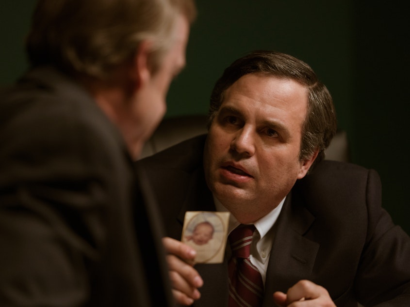 caption: Mark Ruffalo stars as a lawyer facing off against Dupont in Todd Haynes's <em>Dark Waters</em>.