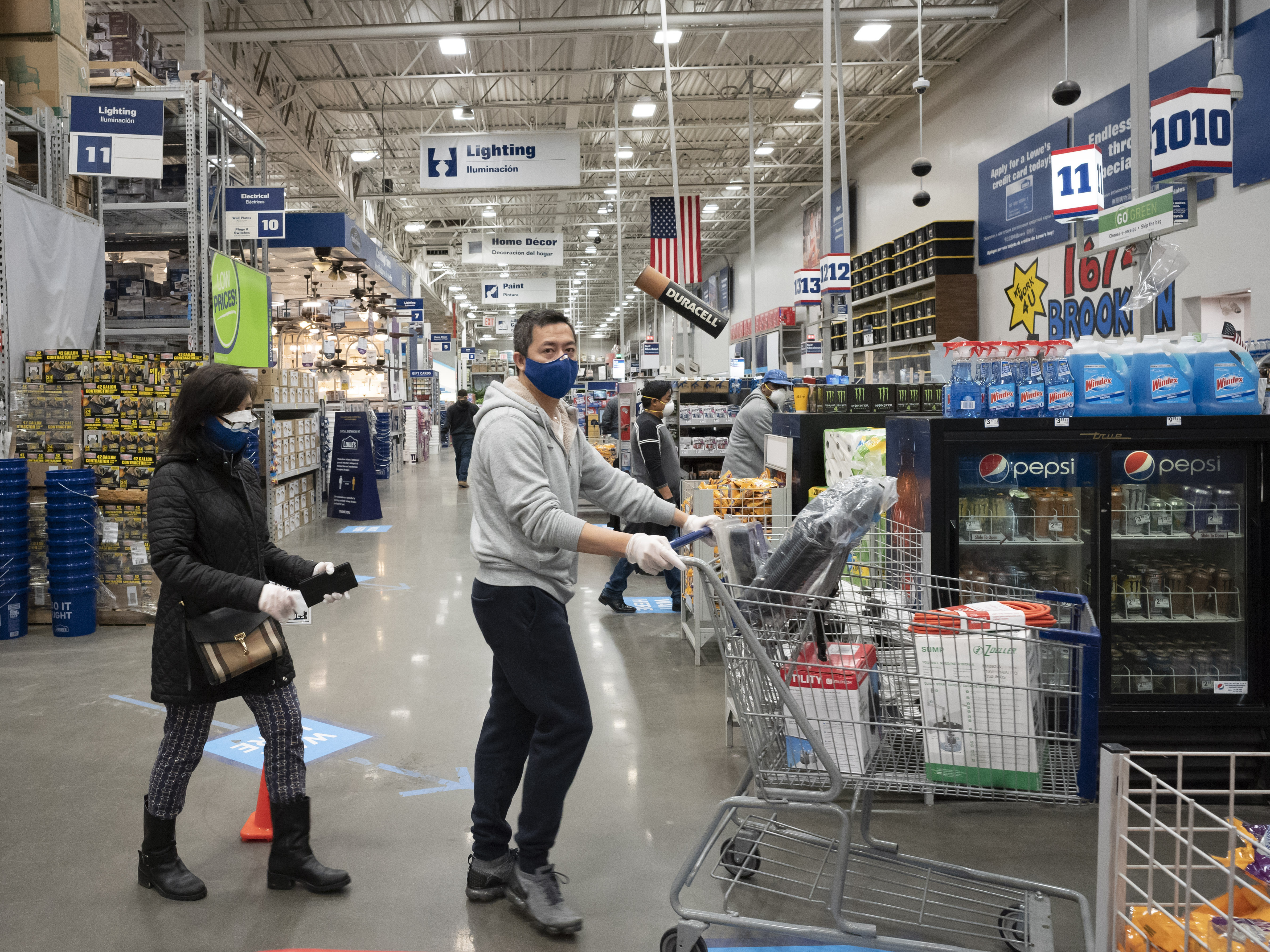 caption: Retail sales plunged a record 8.7% last month as the coronavirus pandemic shut down economic activity around the country.