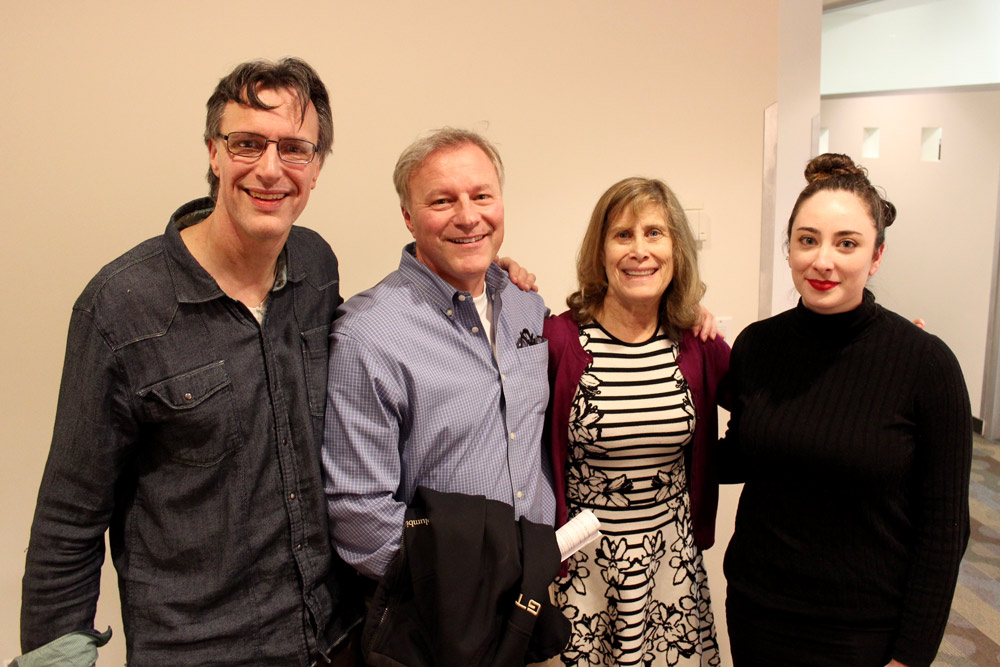 caption: Host Bill Radke with guests John Carlson, Joni Balter and Sydney Brownstone