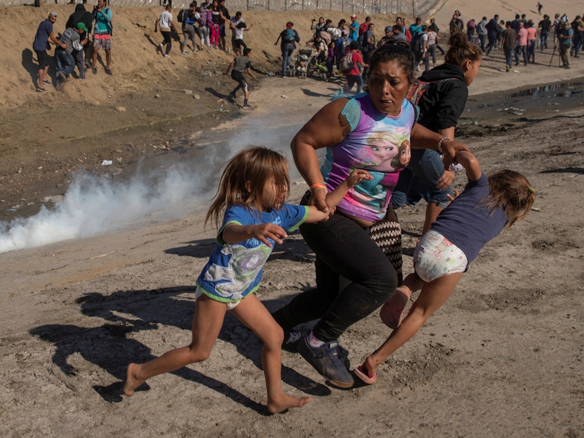 caption: Reuters won the Pulitzer for breaking news photography for this series of images, which documented Central American migrants' desperate journey to the U.S.