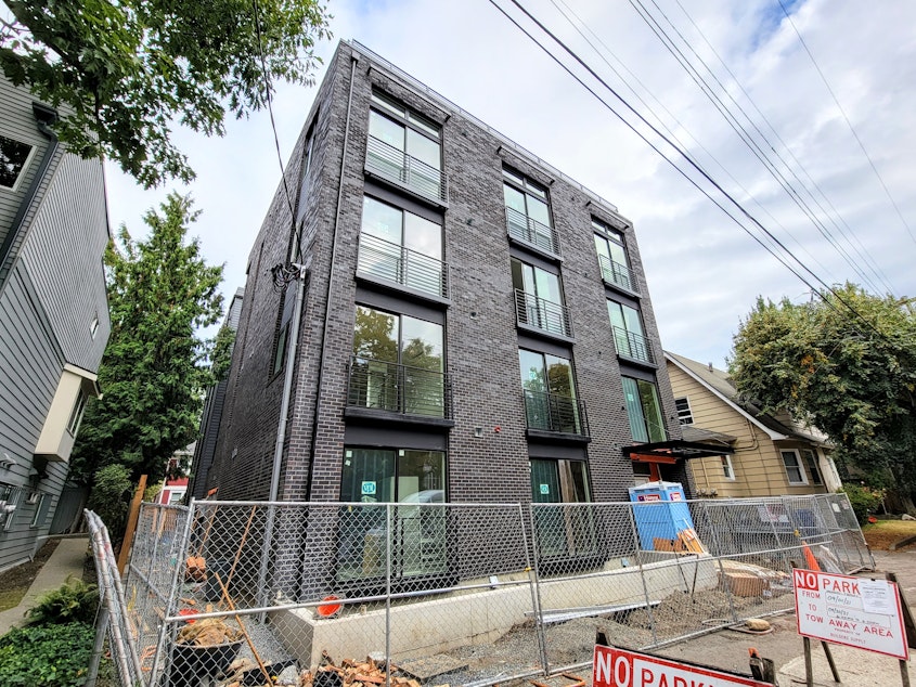 caption: When completed, this apartment building will be operated by YouthCare to serve young adults at risk of homelessness. 