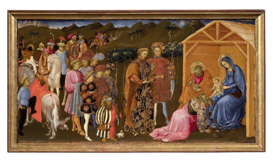 caption: Giovanni Toscani (Italian, 1371-1430), Adoration of the Magi, unknown year.