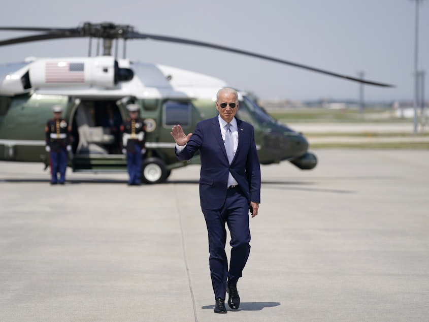 caption: After President Biden began pulling U.S. troops from Afghanistan, conditions in the country deteriorated.