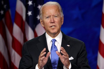 caption: President Biden is expected to announce further restrictions on Russia for its invasion of Ukraine.