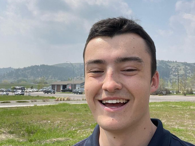 caption: Christian W. Poole, a Montana resident and TikToker, isn't sure what's next following his state's pending ban on the app.