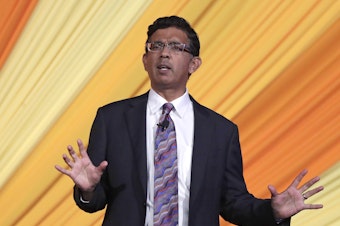 caption: The book version of "2,000 Mules," the latest project from author and filmmaker Dinesh D'Souza, was abruptly recalled due to an unspecified "error."