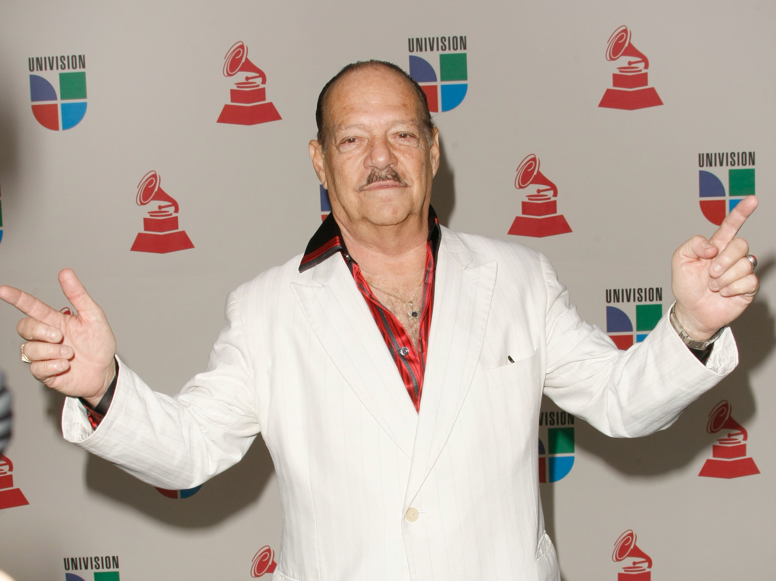 caption: Larry Harlow at the 2008 Latin Grammy awards in Houston, Texas.