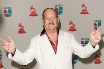 caption: Larry Harlow at the 2008 Latin Grammy awards in Houston, Texas.