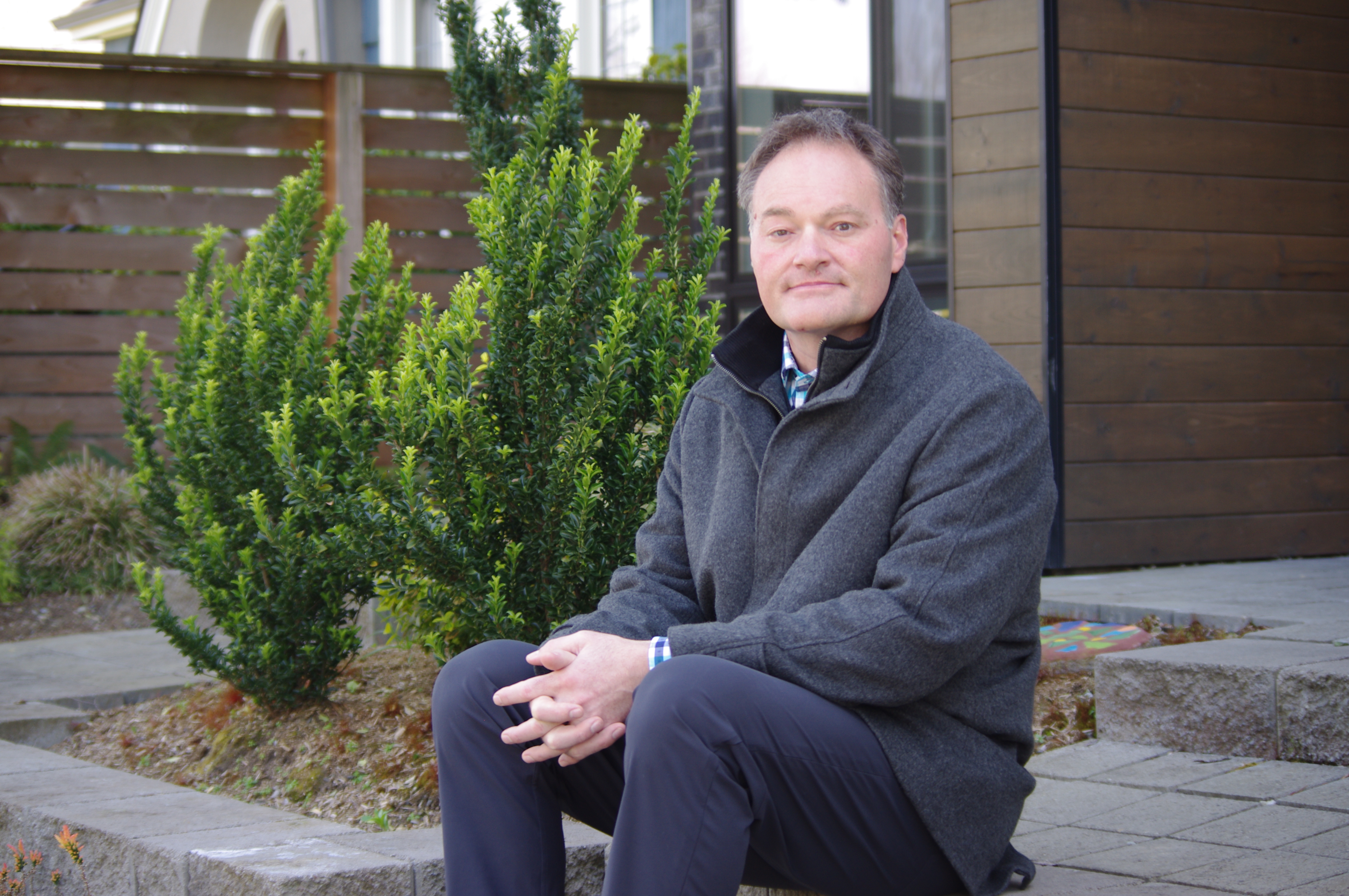 caption: Dr. Ryan Padgett credited experimental Covid-19 treatments at Swedish Medical Center with saving his life. Those treatments are the focus of ongoing clinical trials. 