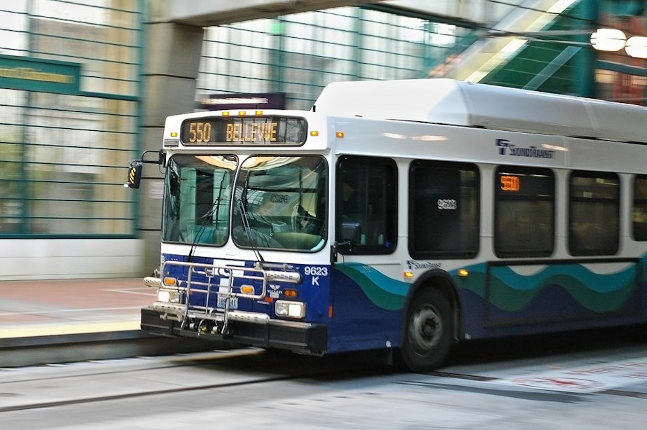 caption: Sound Transit bus.