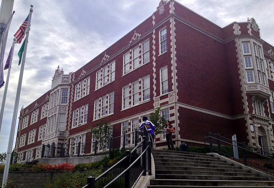 caption: Garfield High School in Seattle