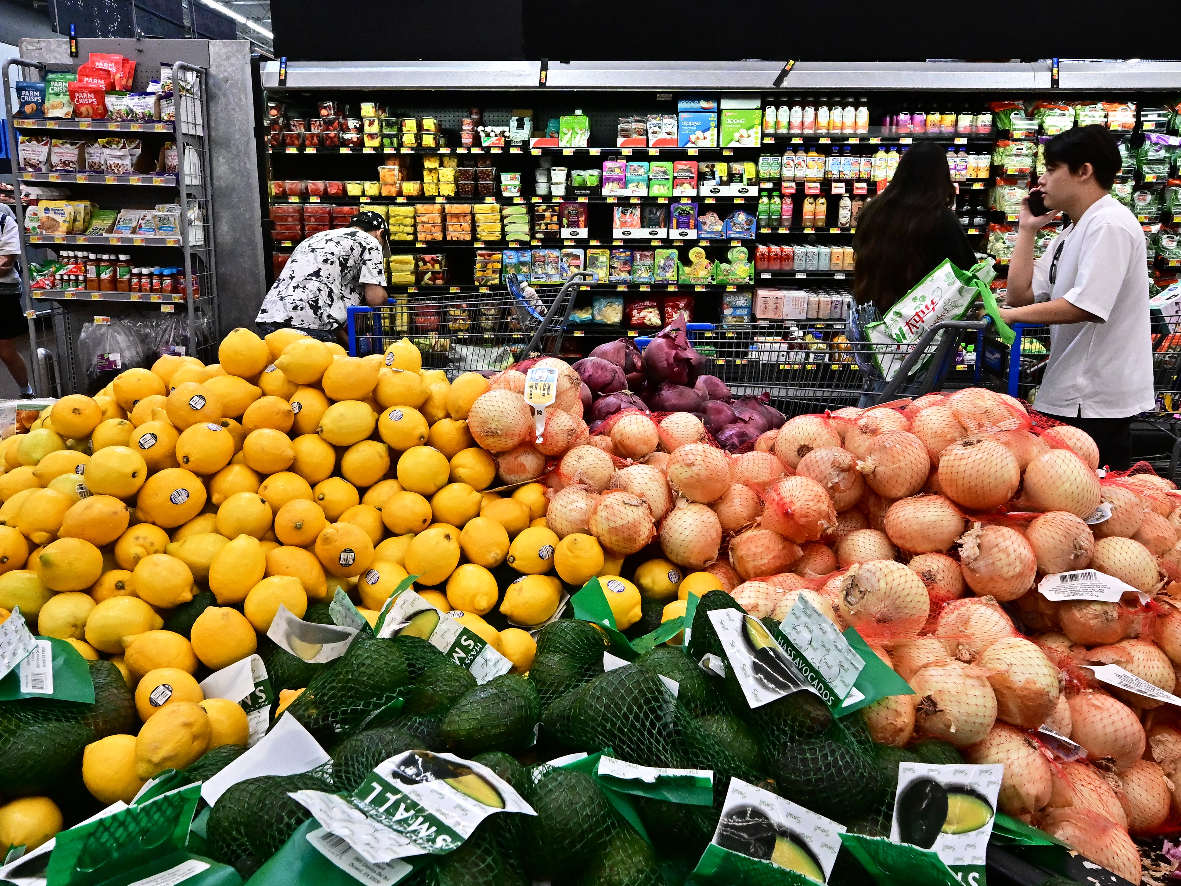 caption: Grocery prices jumped 0.6% in August, fueling a sharper-than-expected jump in inflation last month.